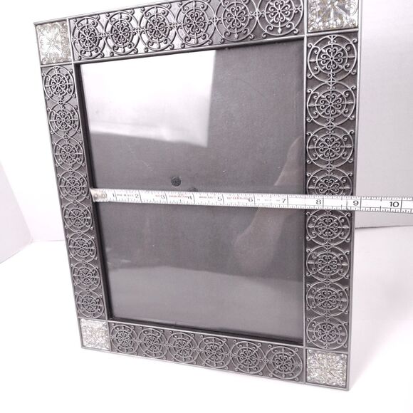 Wilton Large Silver Tone Ornate Art Deco Picture Frame Pewter - Picture 6 of 8